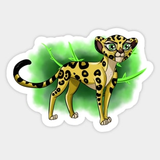 Lion Cartoon Guard Fuli Sticker